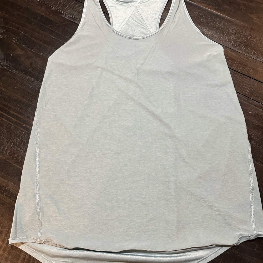 Women's Gray Lululemon “Model Silk Twist” Tank Top
